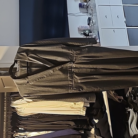 Zara grey pinstripe jumpsuit - Picture 2 of 3